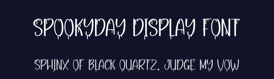 Spookyday Display Font by andikastudio — Display Font — thumbnail 2
