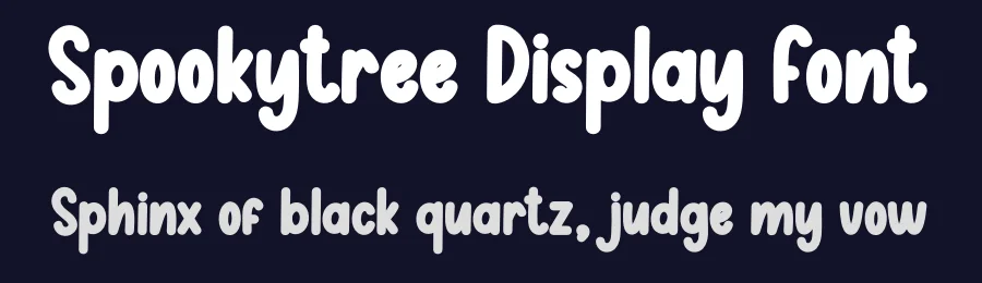Spookytree Display Font by creativeletter — Display Font — thumbnail 2