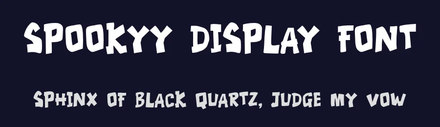 Spookyy Display Font by Fontfreebies — Display Font — thumbnail 2