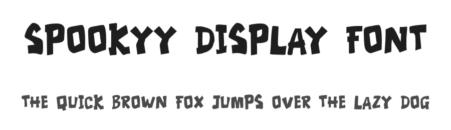 Spookyy Display Font by Fontfreebies — Display Font