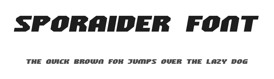 Sporaider Font by VinType — Display Font
