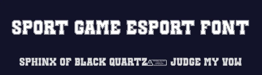 Sport Game Esport Font by Kong Font — Display Font — thumbnail 2