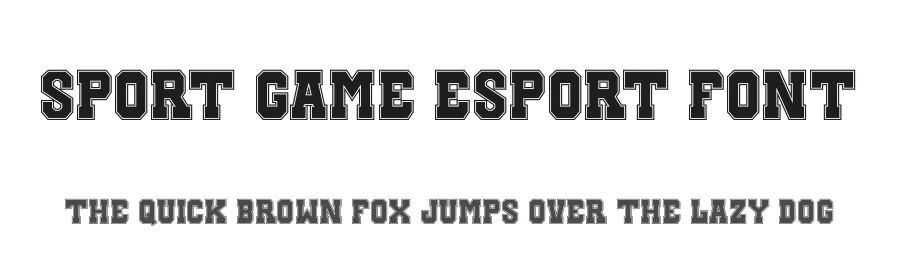Sport Game Esport Font by Kong Font — Display Font