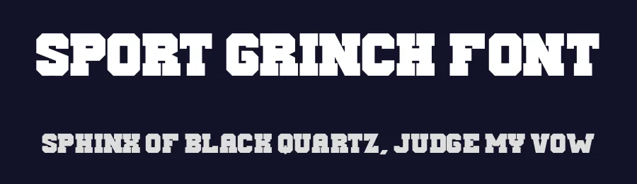 Sport Grinch Font by Almairatype — Display Font — thumbnail 2