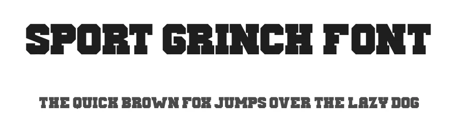 Sport Grinch Font by Almairatype — Display Font