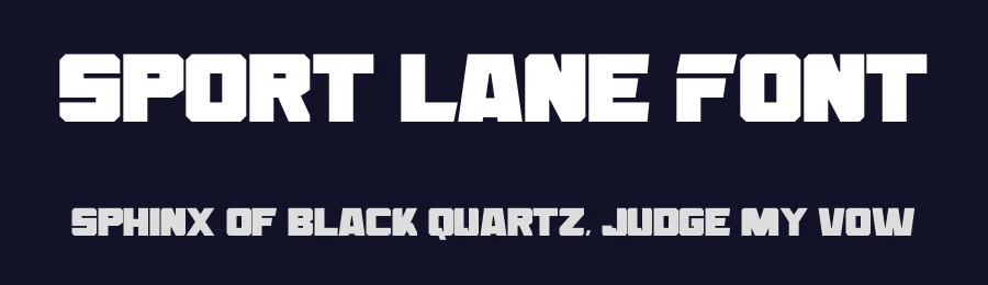 Sport Lane Font by Nirmana Visual — Sans Serif Font — thumbnail 2