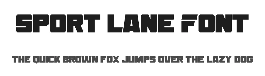 Sport Lane Font by Nirmana Visual — Sans Serif Font