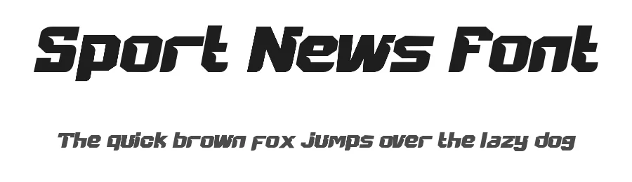 Sport News Font by waptype0894 โ Display Font