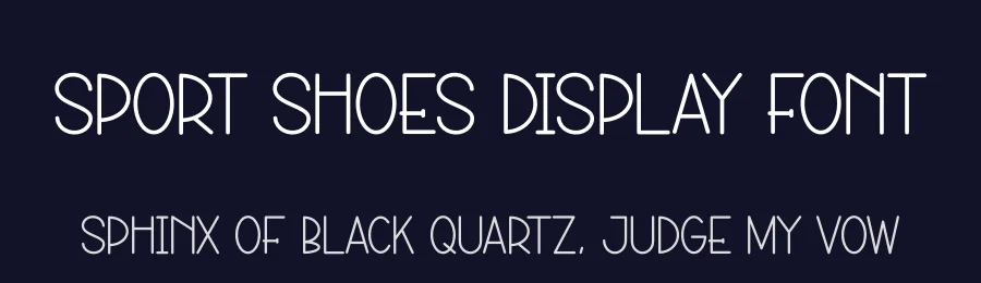 Sport Shoes Display Font by andikastudio — Display Font — thumbnail 2