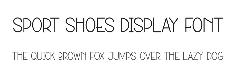 Sport Shoes Display Font by andikastudio — Display Font