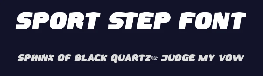 Sport Step Font by noahtype — Display Font — thumbnail 2