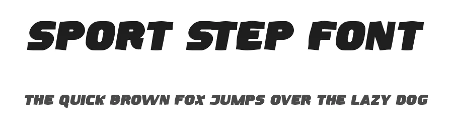 Sport Step Font by noahtype — Display Font