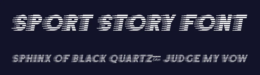 Sport Story Font by edricstudio — Display Font — thumbnail 2