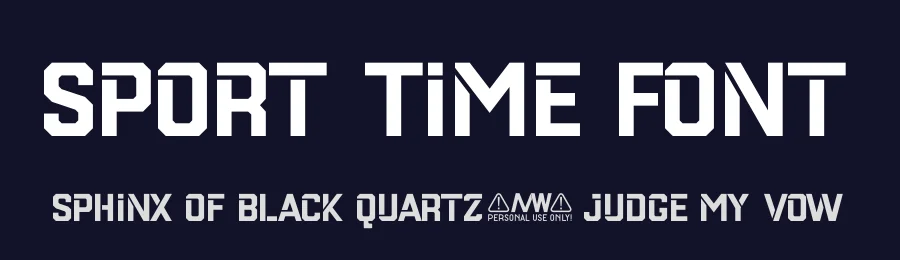 Sport Time Font by MaxWyner Shop — Display Font — thumbnail 2