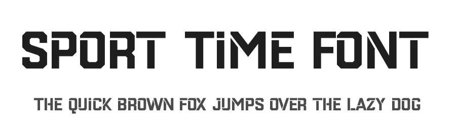 Sport Time Font by MaxWyner Shop β Display Font