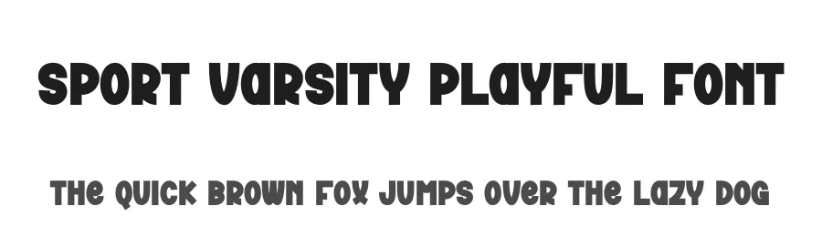 Sport Varsity Playful Font by andikastudio — Display Font
