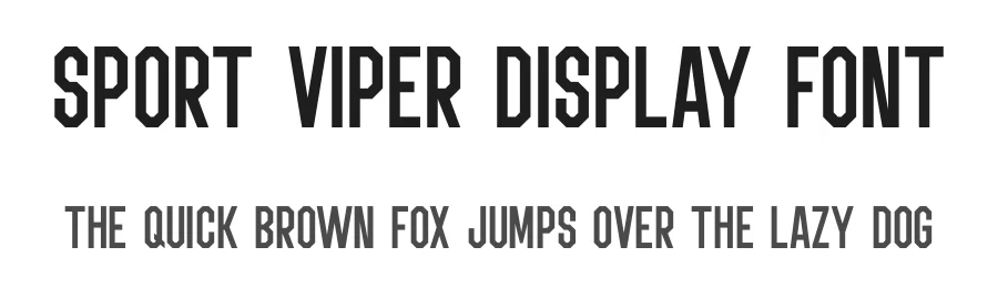 Sport Viper Display Font by AbasCreative — Display Font