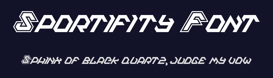 Sportifity Font by JVMIYO DSGN — Display Font — thumbnail 2