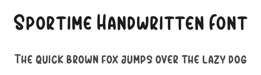 Sportime Handwritten Font by vaiminit — Script Handwritten Font
