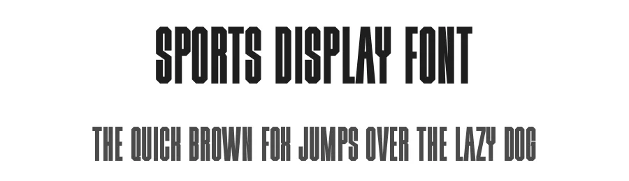 Sports Display Font by Funtype — Decorative Font