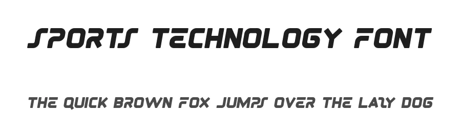 Sports Technology Font by noahtype — Display Font