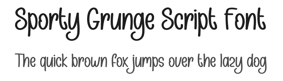 Sporty Grunge Script Font by creativeletter — Display Font