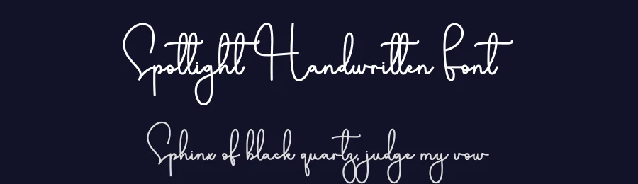 Spotlight Handwritten Font by freshtypeink — Script Handwritten Font — thumbnail 2