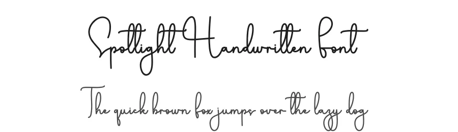 Spotlight Handwritten Font by freshtypeink — Script Handwritten Font