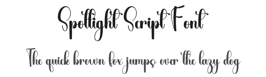 Spotlight Script Font by freshtypeink — Script Handwritten Font