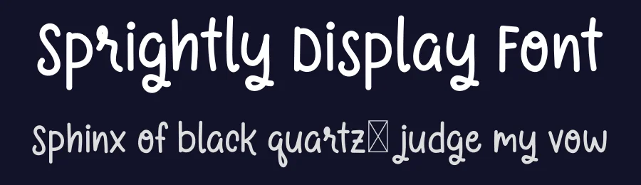 Sprightly Display Font by Zafara — Decorative Font — thumbnail 2