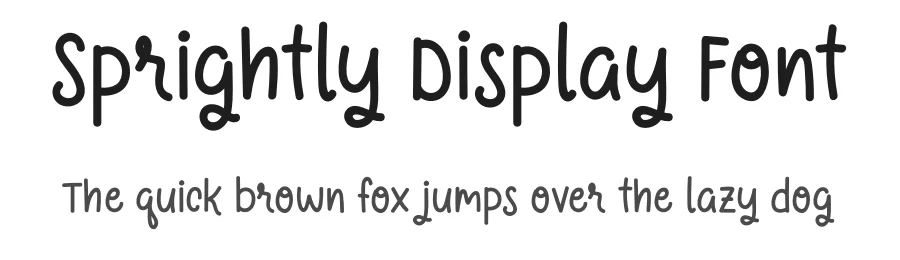 Sprightly Display Font by Zafara — Decorative Font