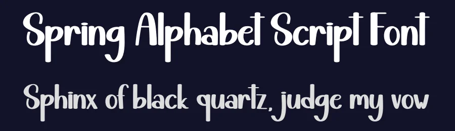Spring Alphabet Script Font by andikastudio — Display Font — thumbnail 2