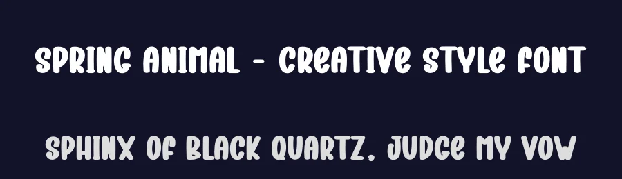 Spring Animal – Creative Style Font by andikastudio — Display Font — thumbnail 2