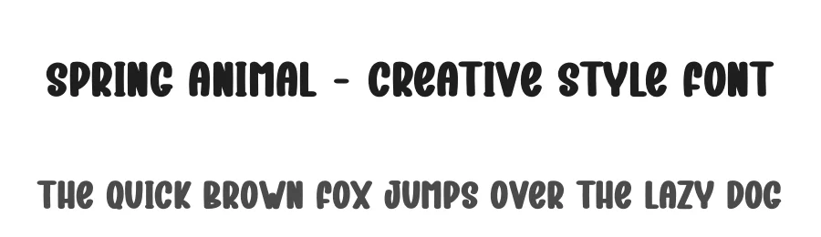 Spring Animal – Creative Style Font by andikastudio — Display Font