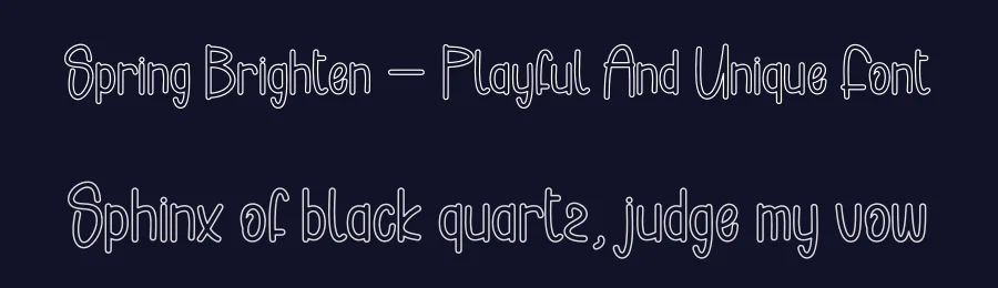 Spring Brighten – Playful And Unique Font by andikastudio — Display Font — thumbnail 2