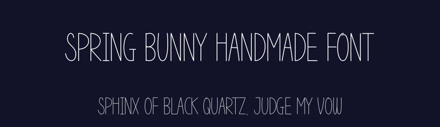 Spring Bunny Handmade Font by andikastudio — Display Font — thumbnail 2