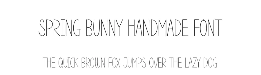 Spring Bunny Handmade Font by andikastudio — Display Font