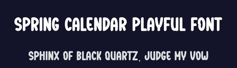 Spring Calendar Playful Font by creativeletter — Script Handwritten Font — thumbnail 2