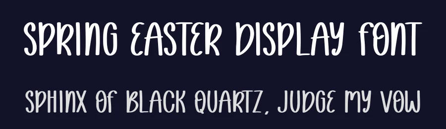 Spring Easter Display Font by Craftedtype — Decorative Font — thumbnail 2