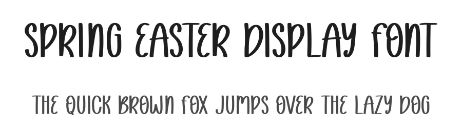 Spring Easter Display Font by Craftedtype — Decorative Font