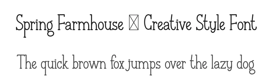 Spring Farmhouse – Creative Style Font by freshtypeink — Display Font