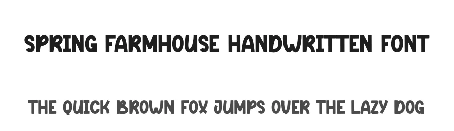 Spring Farmhouse Handwritten Font by andikastudio — Display Font