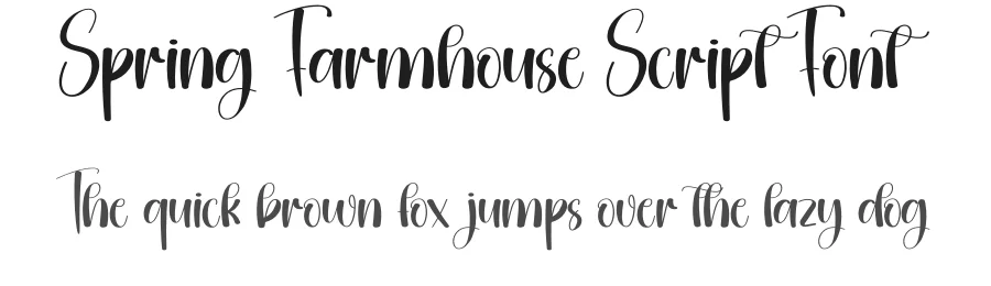 Spring Farmhouse Script Font by creativeletter — Script Handwritten Font