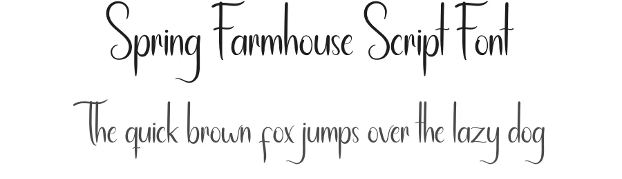 Spring Farmhouse Script Font by andikastudio — Script Handwritten Font