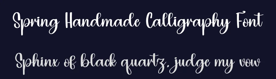 Spring Handmade Calligraphy Font by inermediaSTUDIO — Script Handwritten Font — thumbnail 2