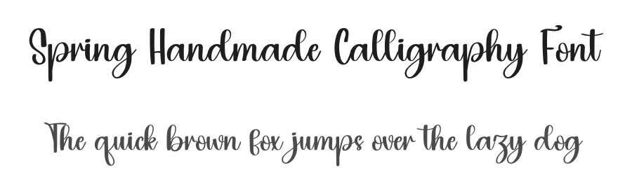Spring Handmade Calligraphy Font by inermediaSTUDIO — Script Handwritten Font