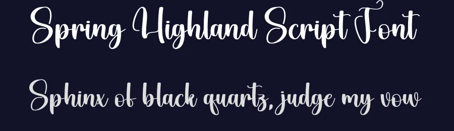 Spring Highland Script Font by creativeletter — Script Handwritten Font — thumbnail 2