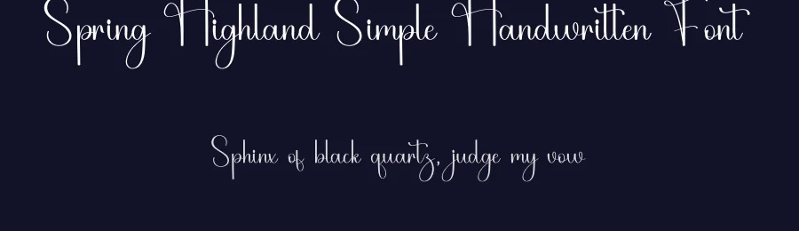 Spring Highland Simple Handwritten Font by freshtypeink — Script Handwritten Font — thumbnail 2