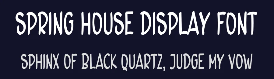 Spring House Display Font by inermediaSTUDIO — Display Font — thumbnail 2