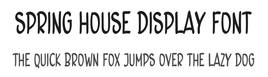 Spring House Display Font by inermediaSTUDIO — Display Font